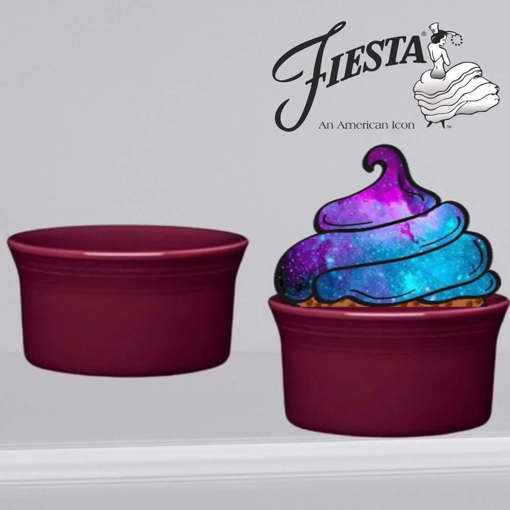 Fiesta Ramekin in Claret by Homer Laughlin